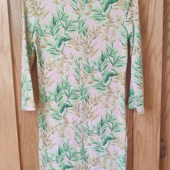 NWT Forever  21 Contemporary Quarter Sleeve Tropical Dress - Picture 5 of 6